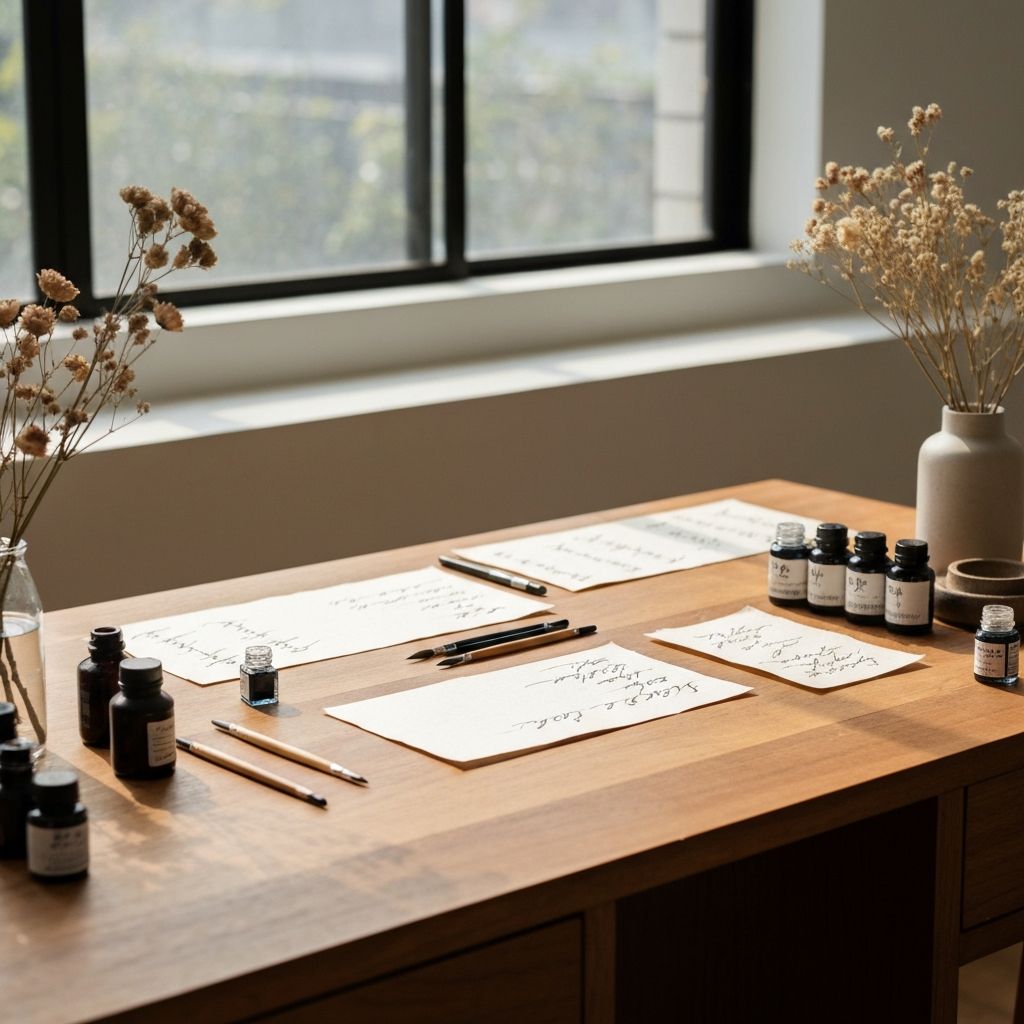 Calligraphy and lettering workshop